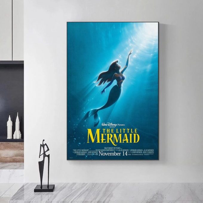 The Little Mermaid Anime Film Classic Movie Poster For Home Decor Gift 2