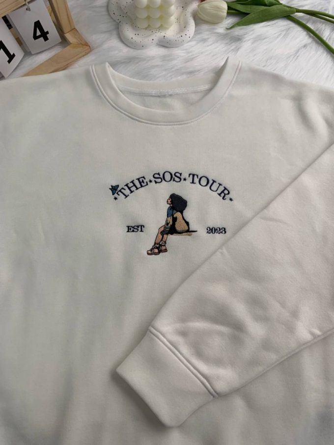 Sos Tour 2023 Embroidered Sweatshirt: Perfect Gift For Men &Amp; Women!, Gift For Men Women 3