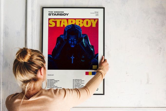 The W.eek.nd Poster For Home Decor Gift, Starboy Album Poster For Home Decor Gift 2