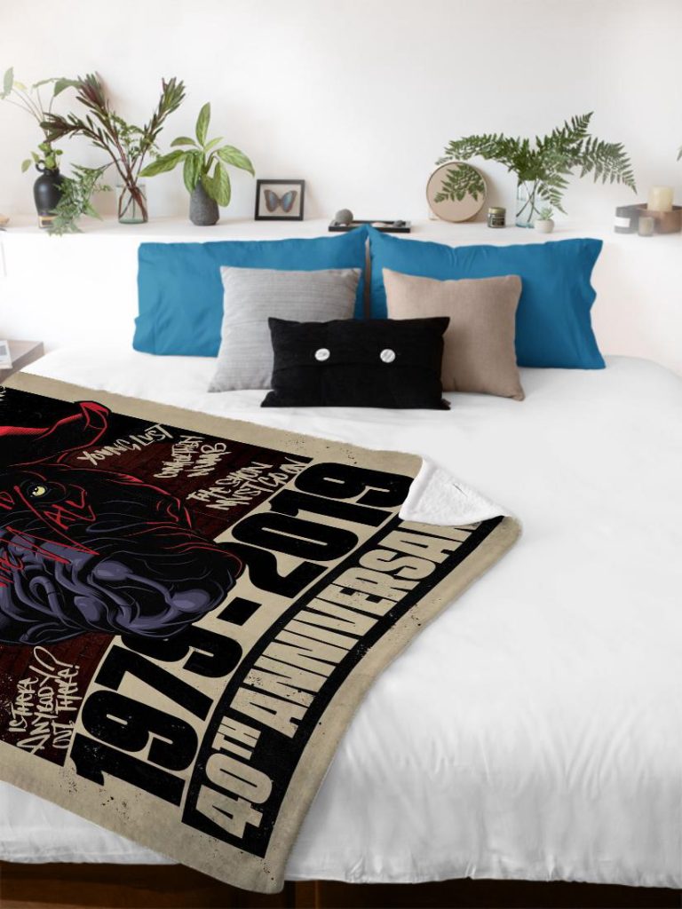 The Wall 40Th Anniversary Fan Pink Floyd Poster For Home Decor Gifts Pink Floyd Velveteen Plush Blanket 10