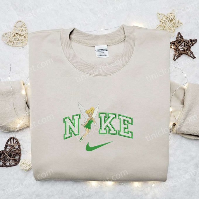 Tinkerbell X Nike Cartoon Embroidered Sweatshirt - Disney Characters Shirt Perfect Family Gift! 3