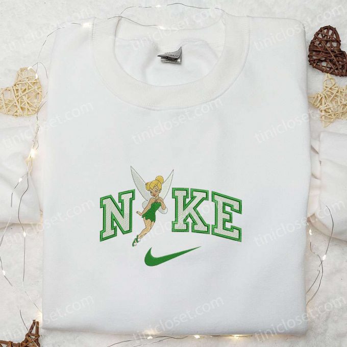 Tinkerbell X Nike Cartoon Embroidered Sweatshirt - Disney Characters Shirt Perfect Family Gift! 4