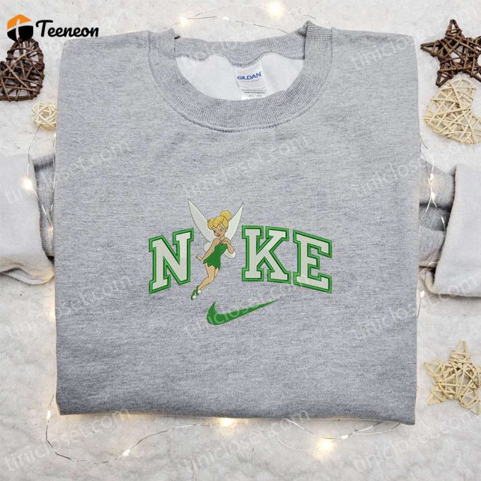 Tinkerbell X Nike Cartoon Embroidered Sweatshirt - Disney Characters Shirt Perfect Family Gift! 1