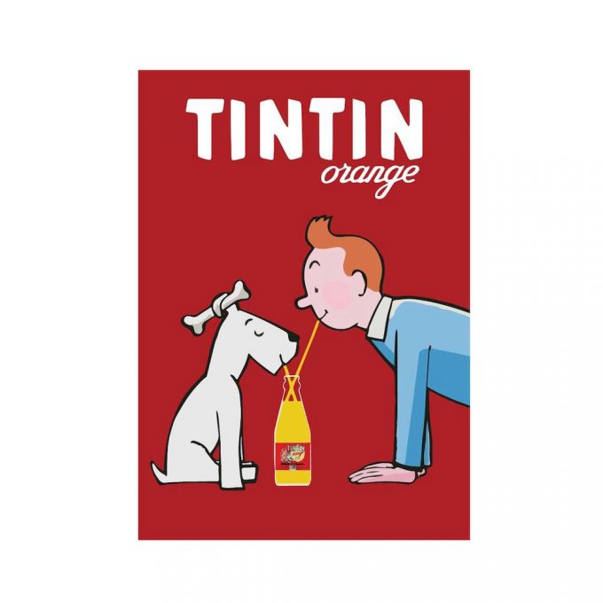 Tintin Orange Poster For Home Decor Gift, Tintin Orange Print, Tintin Orange Wall Art, Tintin Orange Soda Vintage Poster For Home Decor Gift 4