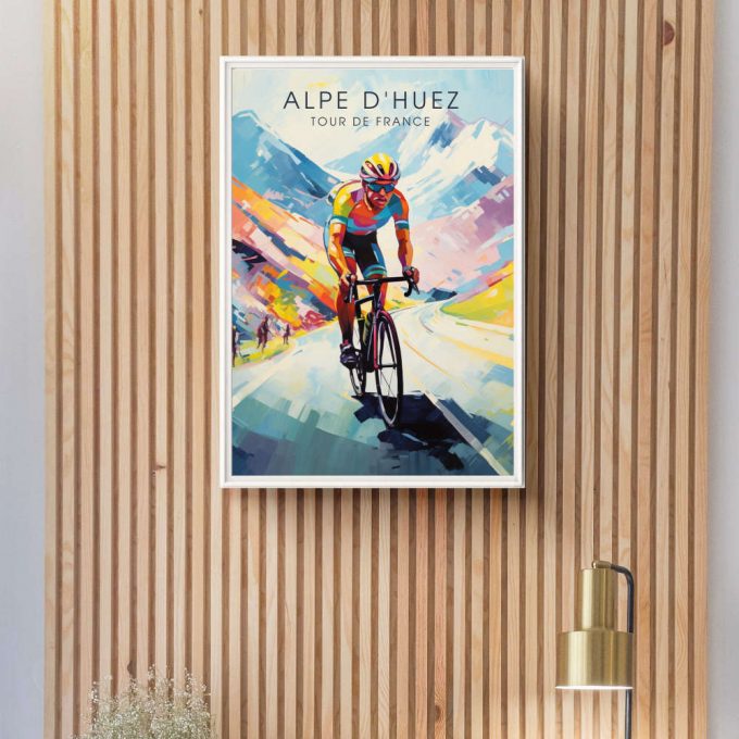 Tour De France Poster For Home Decor Gift 2023: Alpe D&Quot;Huez 7