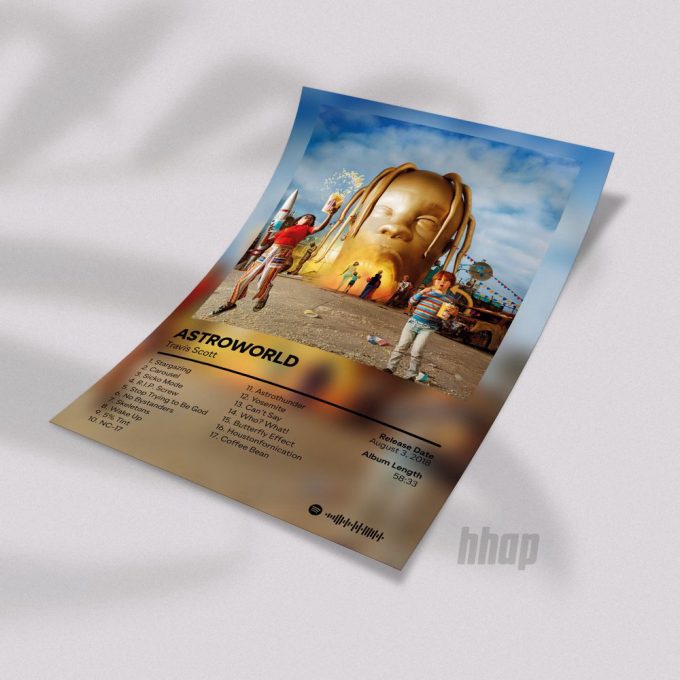 Travis - Astroworld - Album Cover Poster For Home Decor Gift - 3