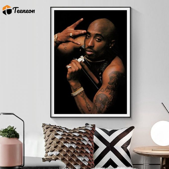 Tupac 2Pac Music Poster For Home Decor Gift Canvas Wall Art 1