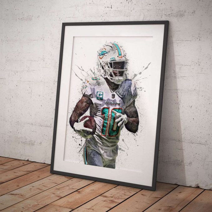 Tyreek Hill Poster For Home Decor Gift, Miami Dolphins 3