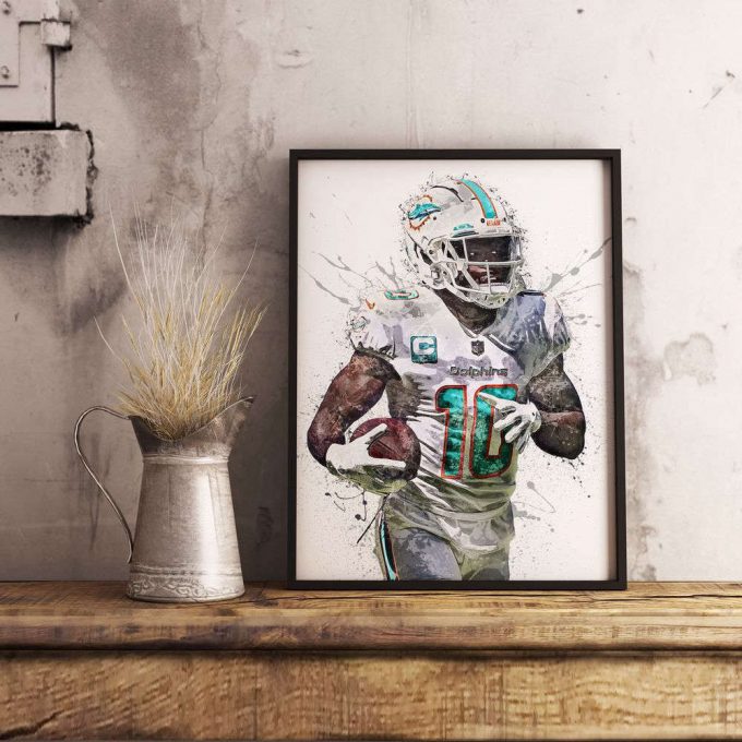 Tyreek Hill Poster For Home Decor Gift, Miami Dolphins 4