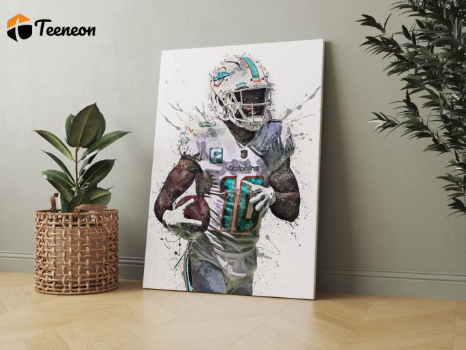 Tyreek Hill Poster For Home Decor Gift, Miami Dolphins 1