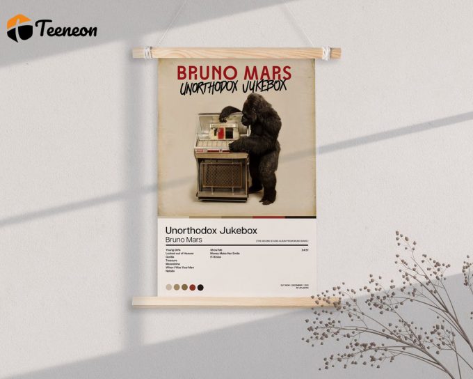 Unorthodox Jukebox Bruno Mars Poster For Home Decor Gift 1