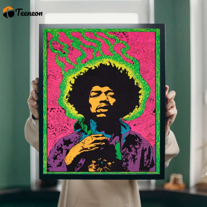 Vintage 1960'S Jimi Hendrix Music Poster For Home Decor Gift 1