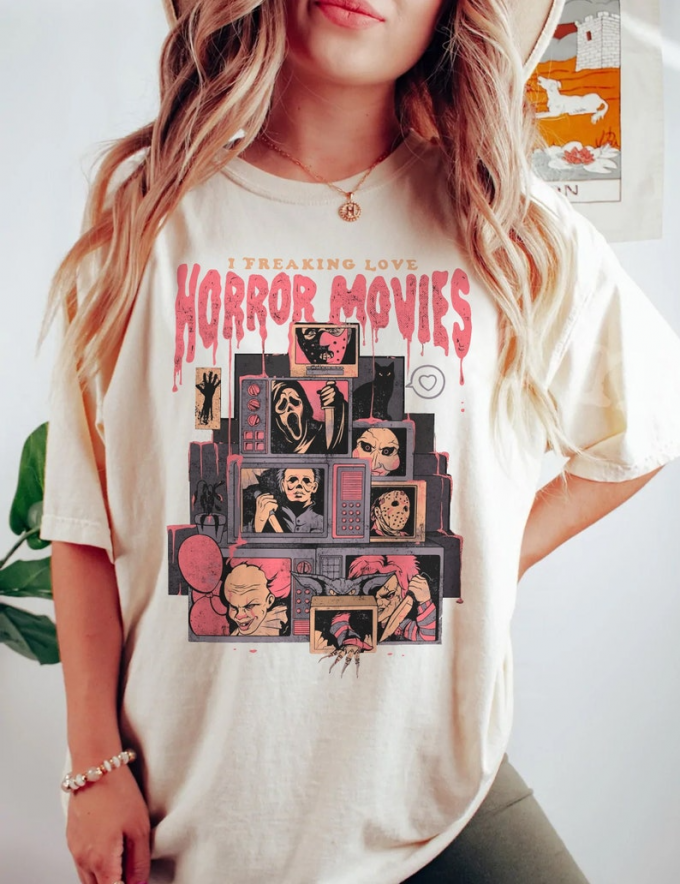 Spooktacular Vintage 90S Halloween Movies Shirt - Retro Horror Film Inspired Apparel 2