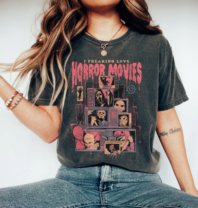 Spooktacular Vintage 90S Halloween Movies Shirt - Retro Horror Film Inspired Apparel 3