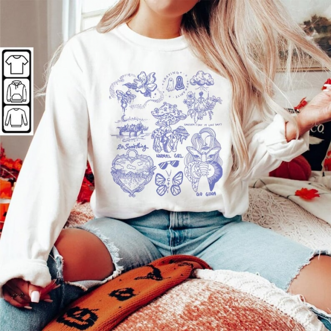 Vintage 90S Sza Ctrl Album Lyric Tattoos Art Shirt: Unique Nostalgic And Trendy Music Merch 5