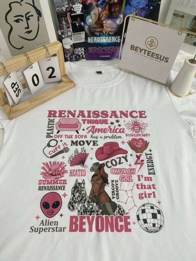 Stylish Vintage Beyonce Renaissance Shirt: Embrace Classic Fashion 3