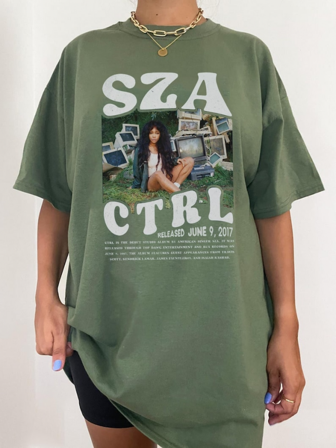 Get Stylish With Vintage Ctrl Album By Sza Shirt - Limited Edition Merchandise 4