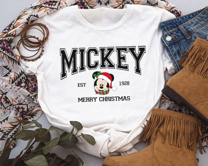 Vintage Disney Mickey And Friends Christmas Sweatshirt - Mickey’s Very Merry Xmas Shirt Perfect Disneyland Holiday Vacation Gift 2