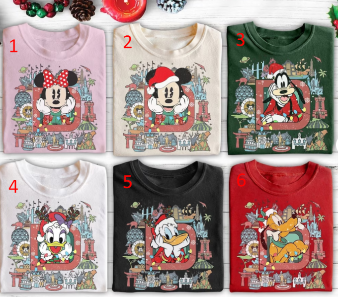 Magical Vintage Disney Mickey And Friends Christmas Shirt - Celebrate The Holidays With Style! 2