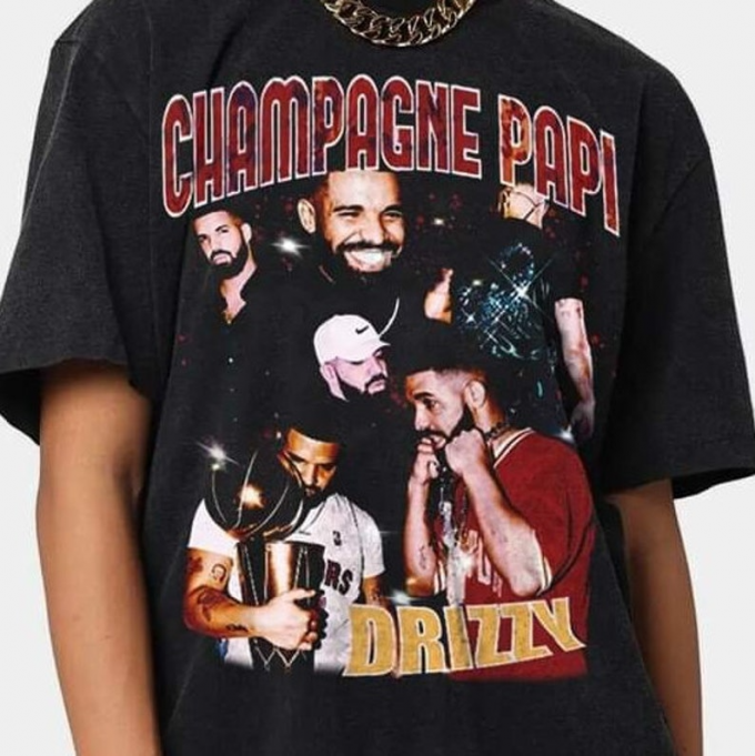 Authentic Vintage Drake Champagne Papi Shirt - Stylish &Amp; Limited Edition 2