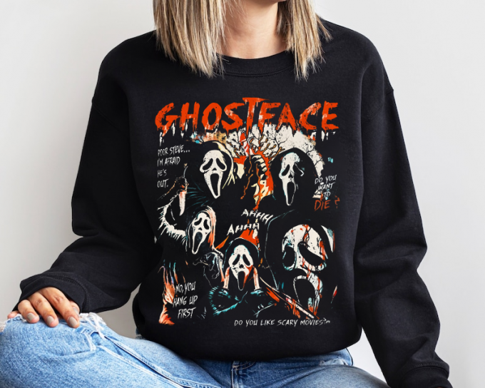 Spooktacular Vintage Ghostface Halloween Shirt - Unleash Your Haunting Style! 5