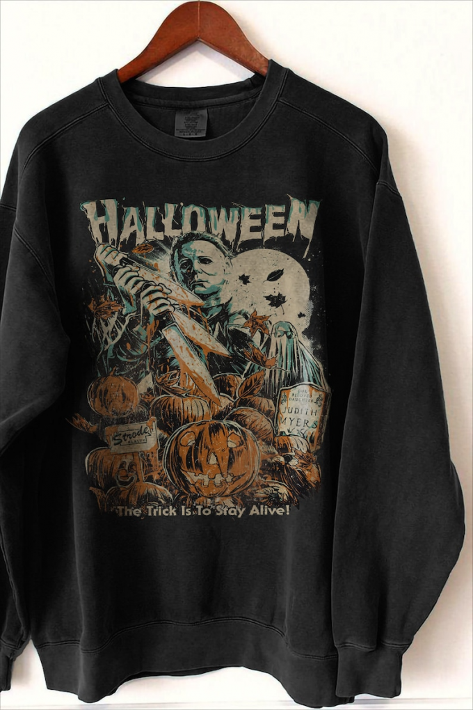 Spooky Vintage Michael Myers Halloween Shirt - Retro Horror Style For Horror Fans 3