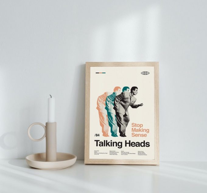 Vintage Minimalist Mid Century Modern Art Talking Heads Stop Making Sense Poster For Home Decor Gift 2