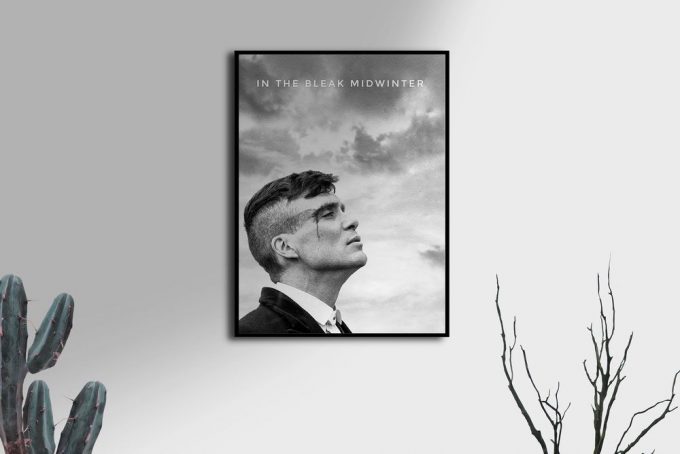 Vintage Peaky Blinders Black And White Poster For Home Decor Gift, Tommy Shelby Poster For Home Decor Gift 2