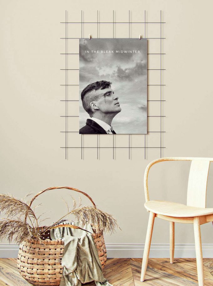 Vintage Peaky Blinders Black And White Poster For Home Decor Gift, Tommy Shelby Poster For Home Decor Gift 5