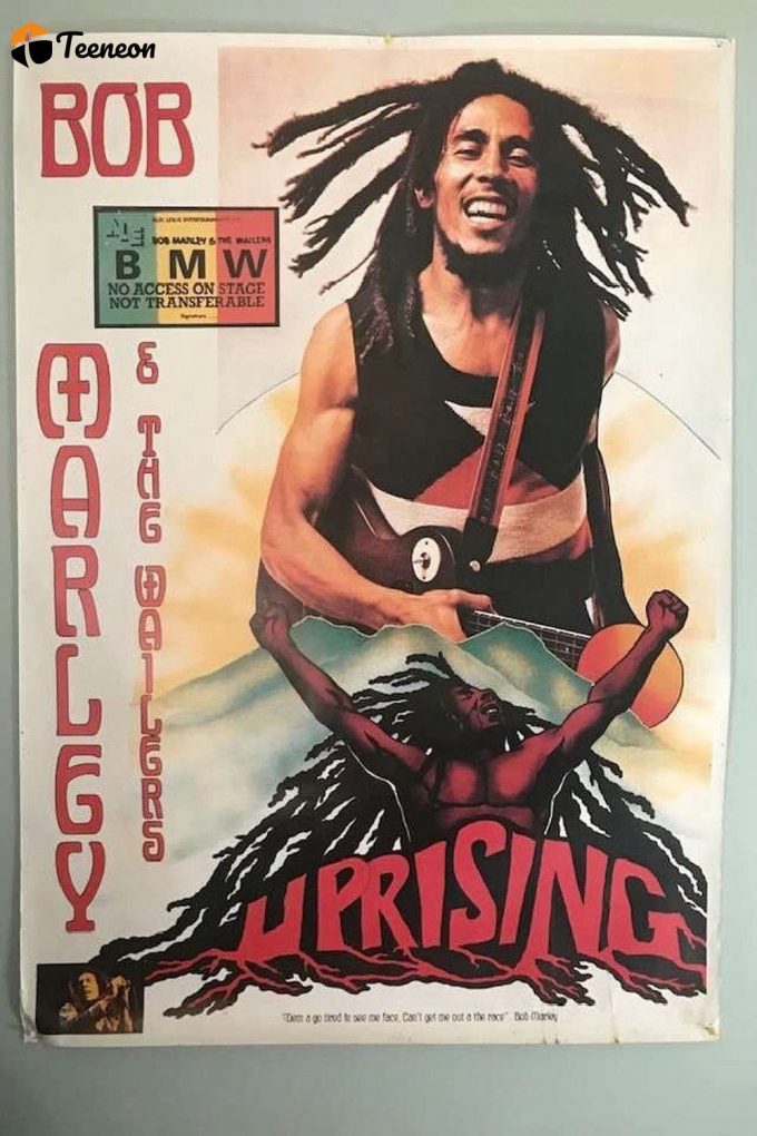 Vintage Poster For Home Decor Gift Bob Marley And The Wailers Uprising 1