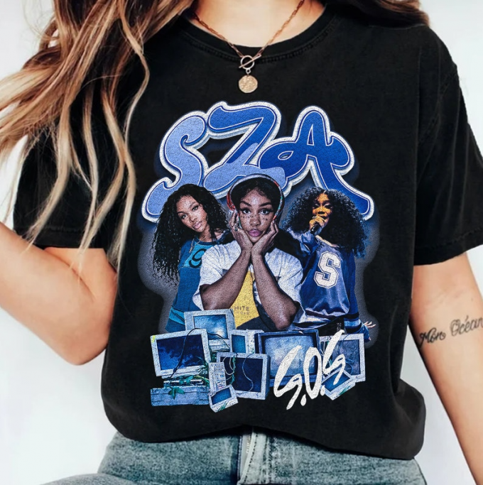 Stylish Vintage Sos Sza Shirt: Embrace Timeless Fashion With This Unique Piece 5