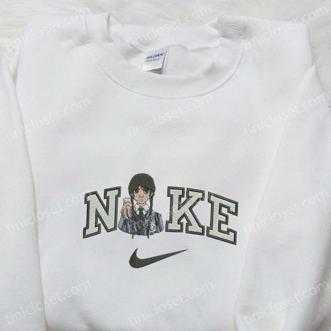 Wedn Gift For Men Women Addams And Thing X Nike Embroidered Shirt &Amp; Hoodie: B Gift For Men Women Family Gifts 4