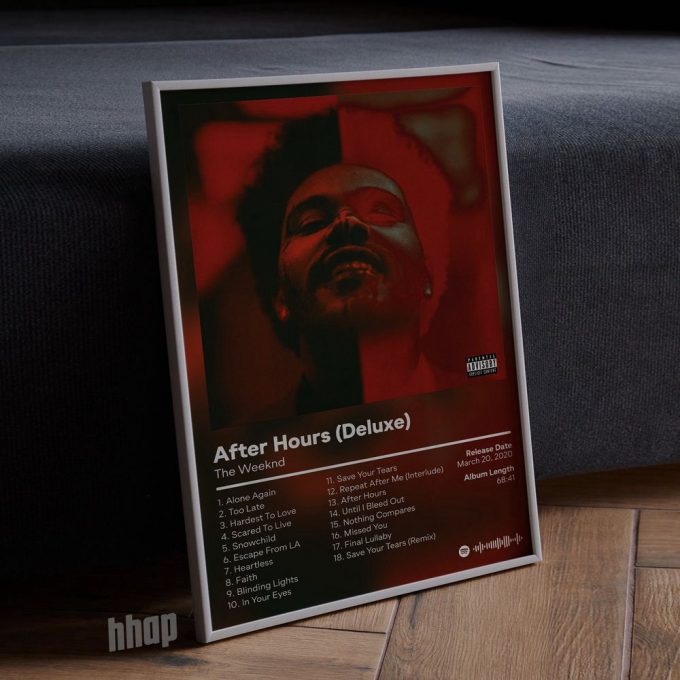 Weeknds - After Hours Deluxe Album Poster For Home Decor Gift 4