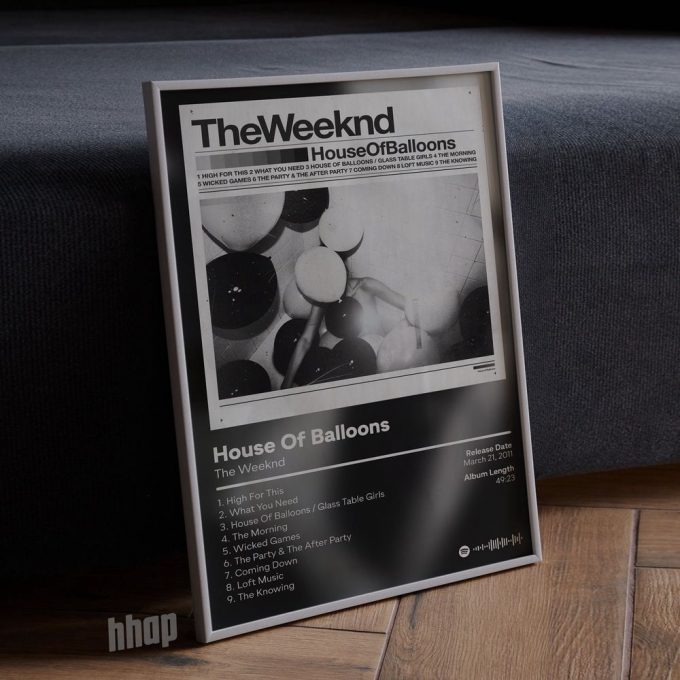 Weeknds - House Of Balloons Album Cover Poster For Home Decor Gift 4