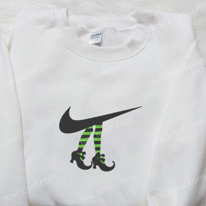 Witch Legs X Nike Swoosh Embroidered Shirt &Amp; Halloween Hoodie - Perfect Family Gifts 5