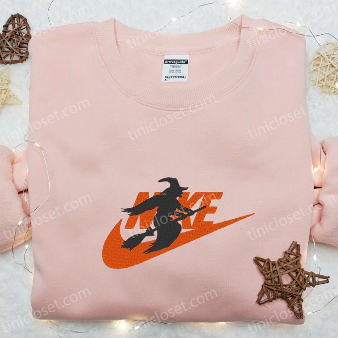 Witch X Nike Embroidered Shirt Hoodie &Amp; Sweatshirt: Spooktacular Halloween Collection With Nike-Inspired D Gift For Men Women 3