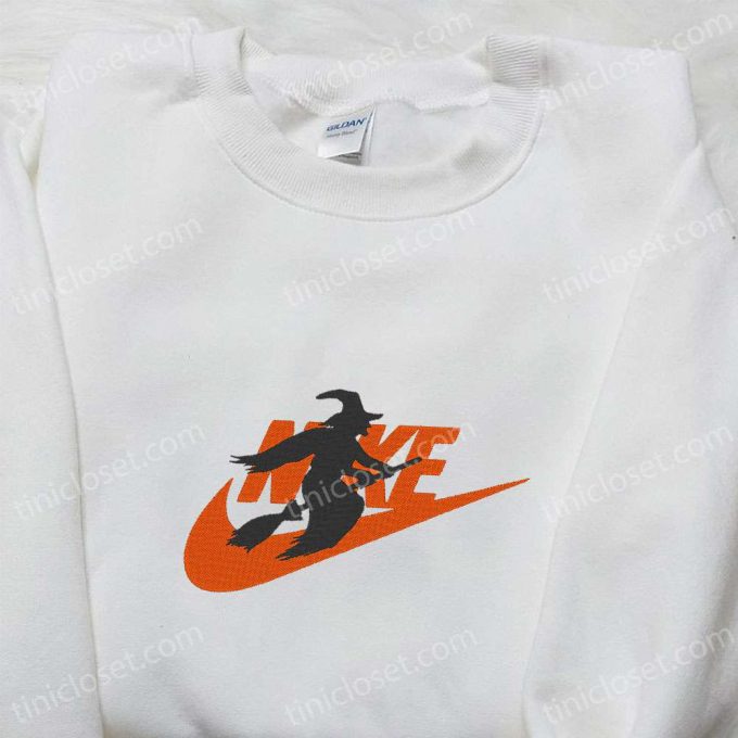 Witch X Nike Embroidered Shirt Hoodie &Amp; Sweatshirt: Spooktacular Halloween Collection With Nike-Inspired D Gift For Men Women 6