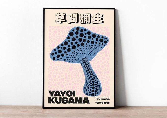 Yayoi Kusama Poster For Home Decor Gift Kusama Mushroom Poster For Home Decor Gift 2