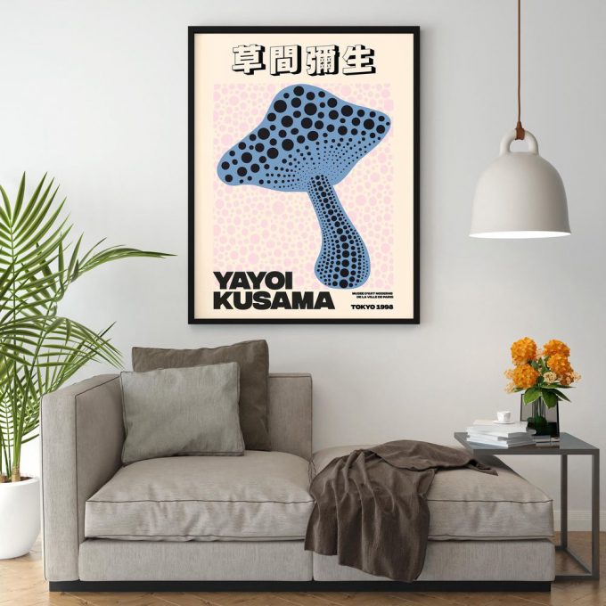 Yayoi Kusama Poster For Home Decor Gift Kusama Mushroom Poster For Home Decor Gift 4