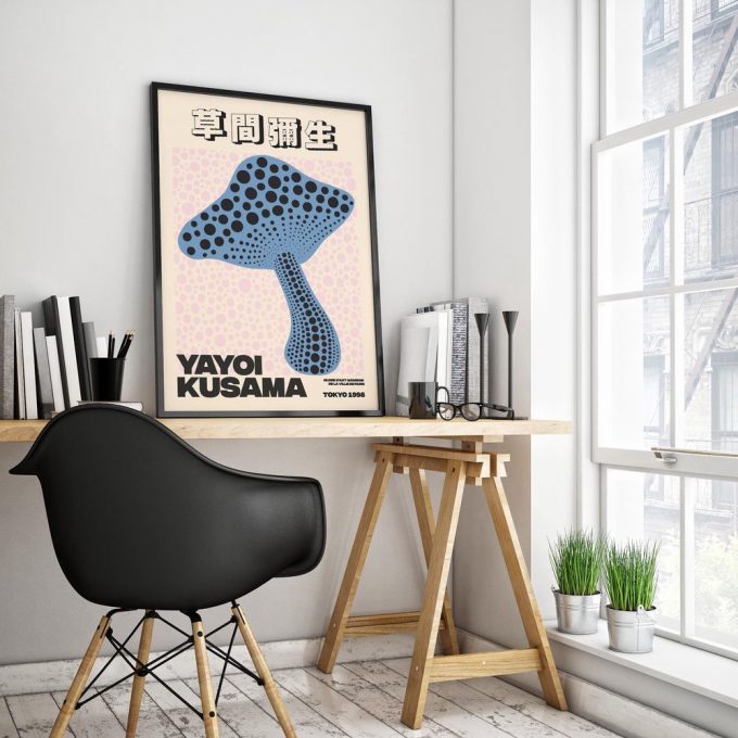 Yayoi Kusama Poster For Home Decor Gift Kusama Mushroom Poster For Home Decor Gift 6