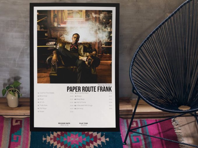 Young Dolph - Paper Route Frank | Album Cover Poster For Home Decor Gift 3