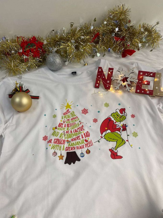 Spread Holiday Cheer With You Re Mean One Grinch Shirt - Limited Edition Festive Apparel 4