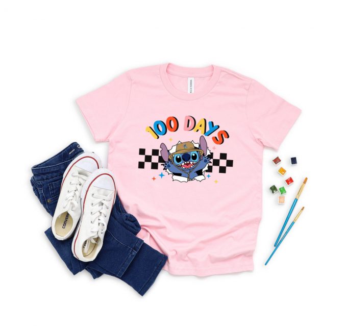 Shop The Trendy 100 Days Celebration T-Shirt School Vibes Stitch &Amp; Retro Disney Shirt Collection Get Your Teacher Squad &Amp; Kindergarten Shirts Now! (449 Characters) 2