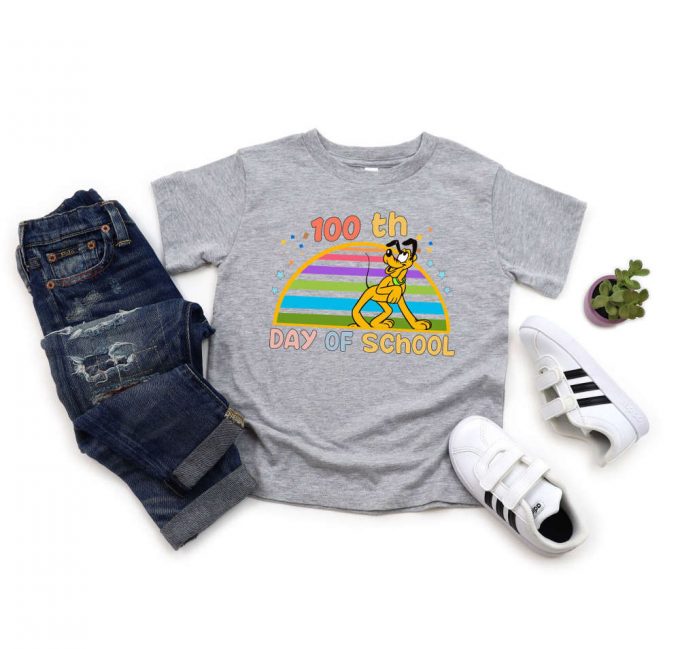 Celebrate 100Th Days With Disney: Mickey &Amp; Minnie Mouse Cartoon School Shirt For Teachers 2