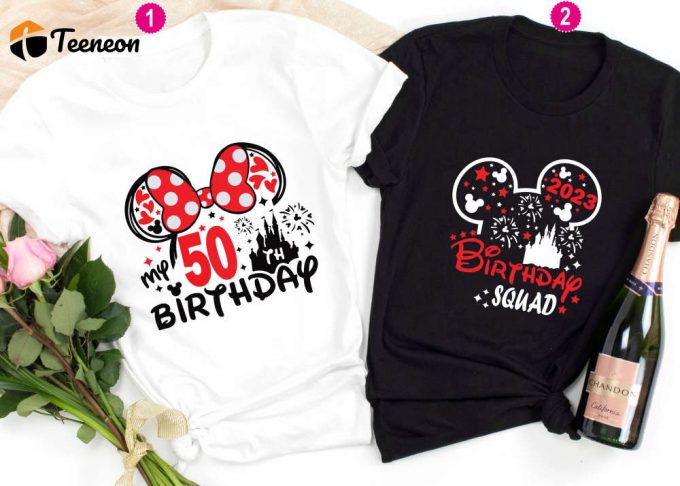 Disney Birthday Squad Te - Fun 50Th Birthday Shirt For Women - Minnie 50 Years Old - Perfect Gift For 50Th Birthday! 1