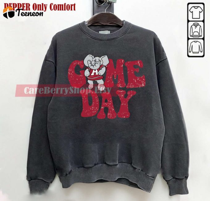 Alabama Game Day Football Shirt &Amp;Amp; Crewneck Sweatshirt - Roll Tide Bama Gift 1