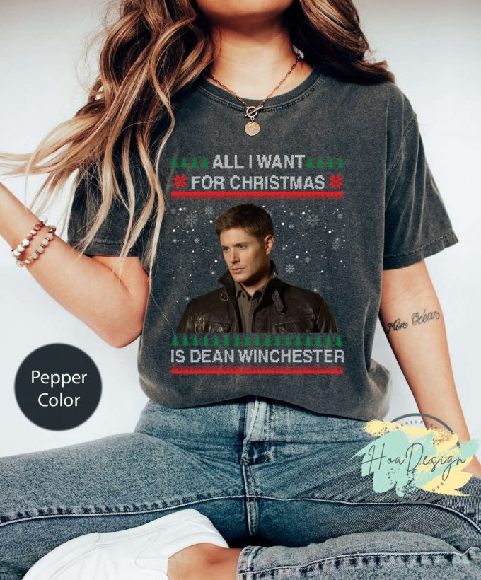 Dean Winchester Movie Quotes Comfort Colors T-Shirt - Perfect Xmas Gift For Dark Drama Series Fans! 2