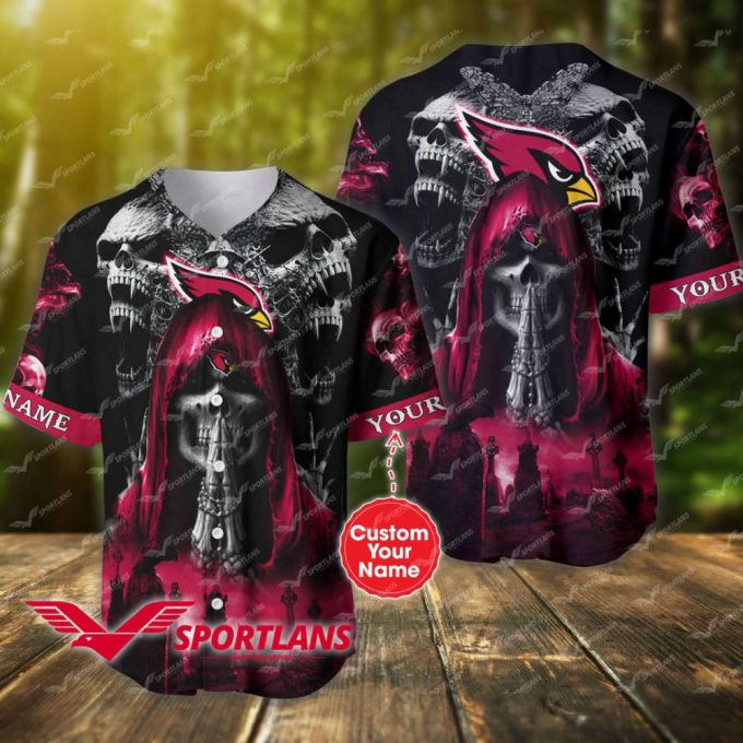 Arizona Cardinals Personalized Baseball Jersey 2