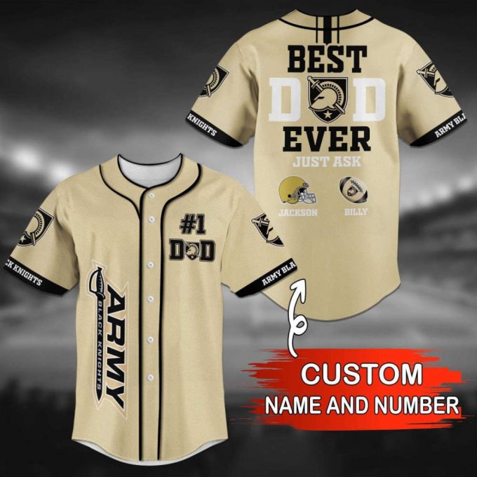 Army Black Knights Personalized Baseball Jersey 2