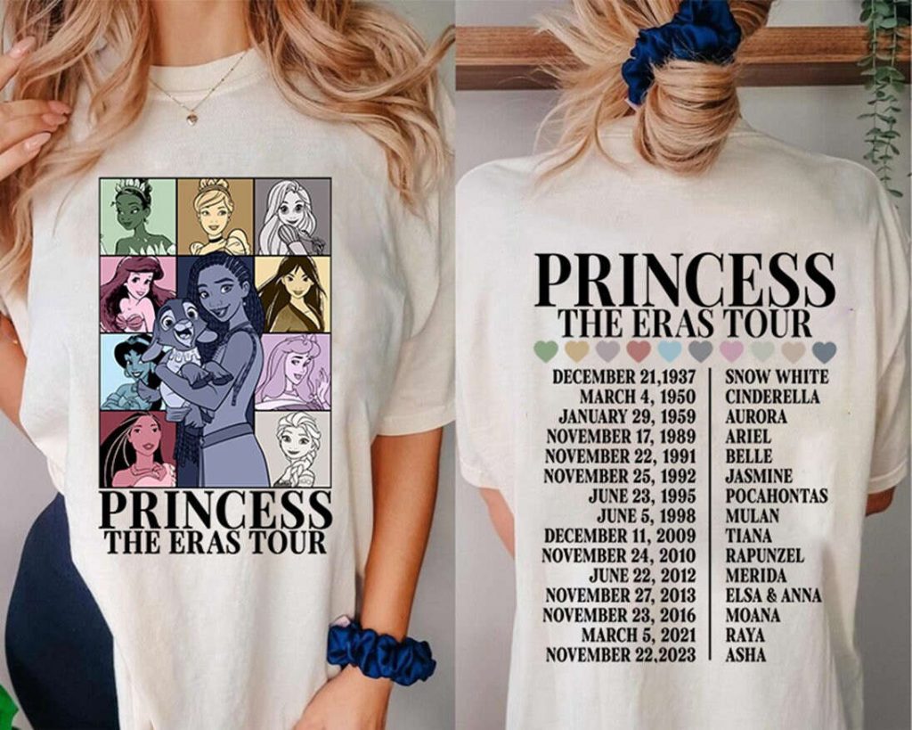 Disneyland Princess Tour Shirt - Asha Princess Eras Tee Perfect Girl Trip &Amp; Birthday Gift 2